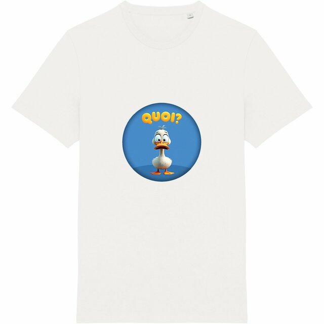 Image back ❀ T-Shirt Unisexe Mi-Épais Made in Portugal ✦ PETIT CANARD [🌐 FR] ✨