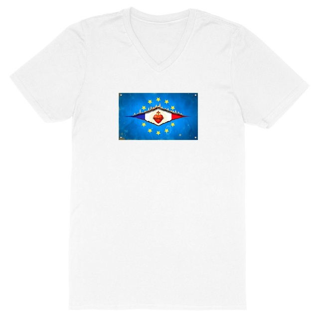 Image back ❀ T-Shirt Léger Homme Col V ~Change ✧ DÉCHIRURE FRANCE/EUROPE [🌐 FR] ✨