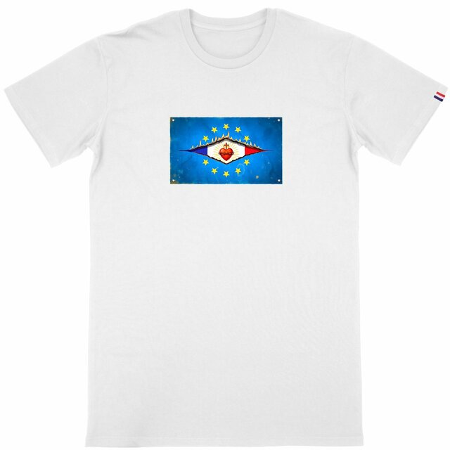 Image back ❀ T-Shirt Mi-Épais Homme Made in France ~Premium+ ✧ DÉCHIRURE FRANCE/EUROPE [🌐 FR] ✨