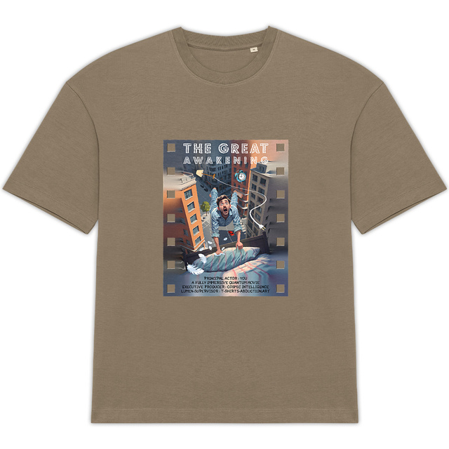 Image back ❀ T-Shirt Épais Unisexe Oversize ~Premium+ ✦ THE GREAT AWAKENING [🌐 EN] ✨