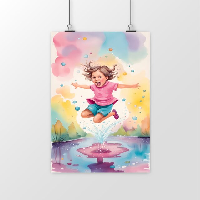 Image front Pastel flaque d'eau