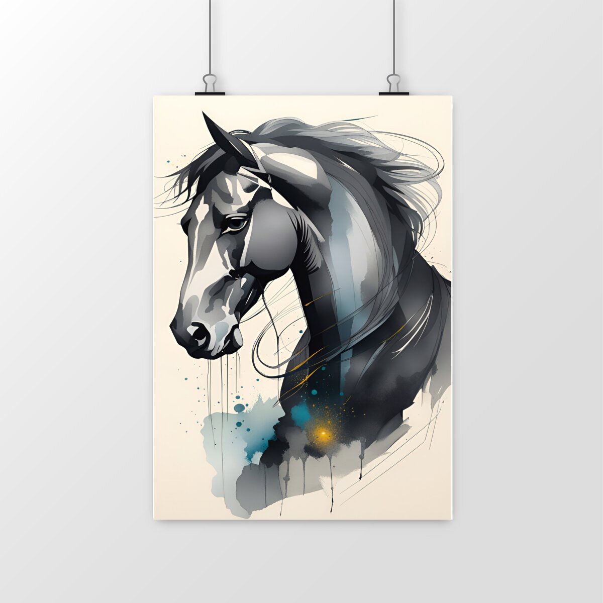 Image front Cheval noir