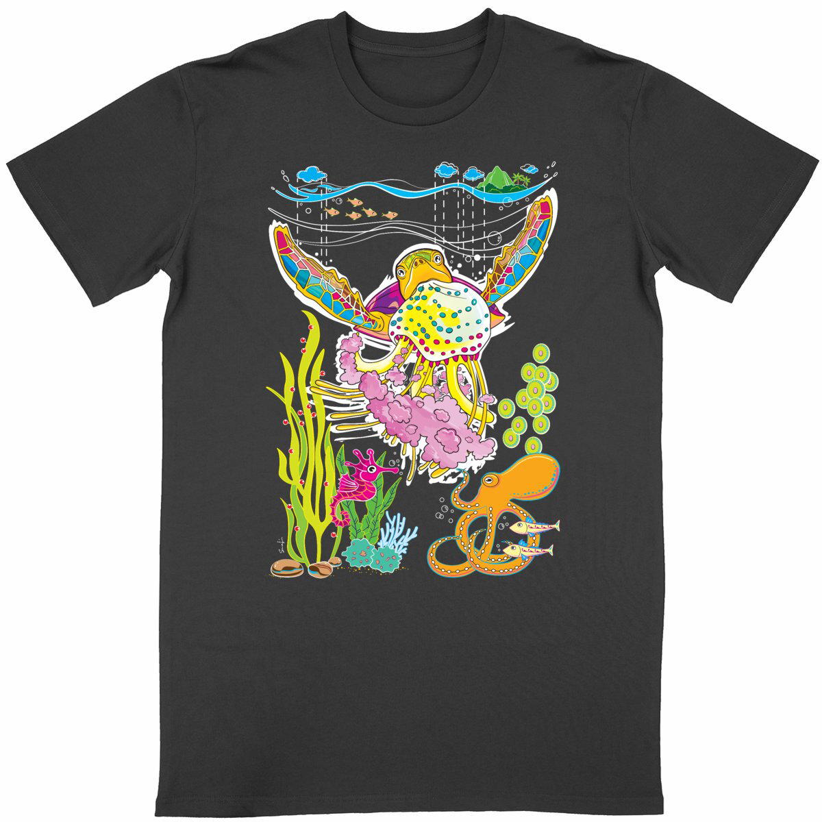 Image back Hawksbill Artist's Collection unisex t-shirt