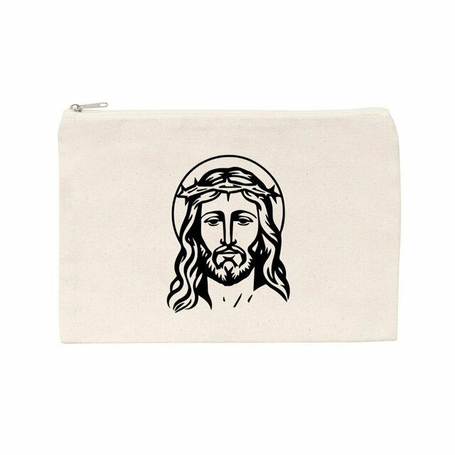 Visage de Jésus - Pochette en coton recyclé - Image