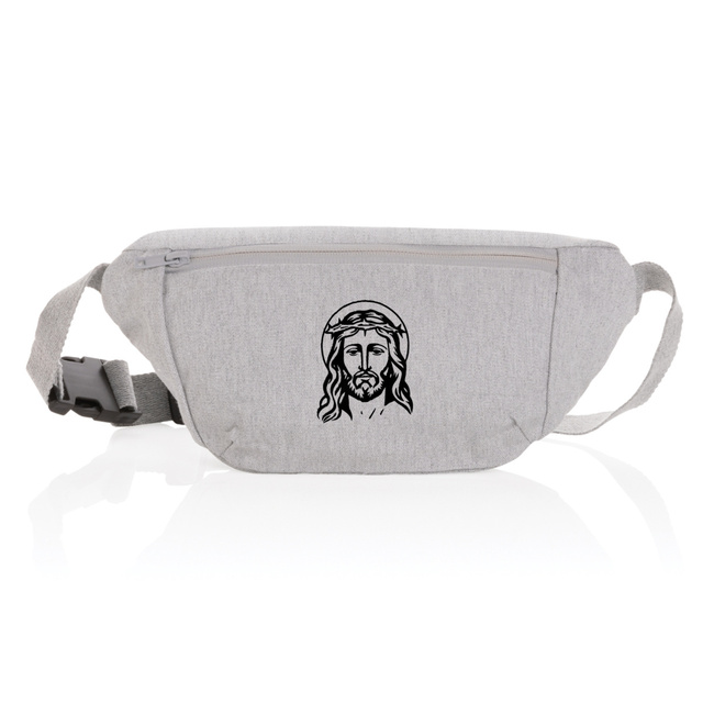 Visage de Jésus - Sac banane en toile recyclée