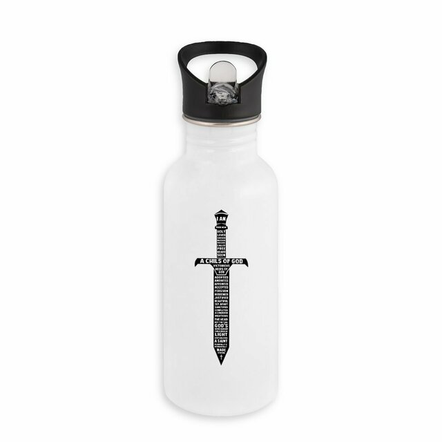 A child of God - Bouteille en inox avec paille - Image