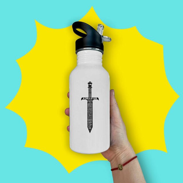 A child of God - Bouteille en inox avec paille