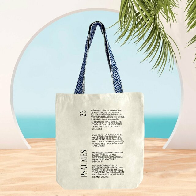 Psaumes 23 - Totebag ethnique
