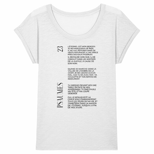 Psaumes 23 - T-shirt Femme Slub - Image