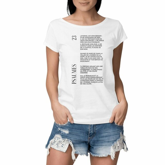 Psaumes 23 - T-shirt Femme Slub