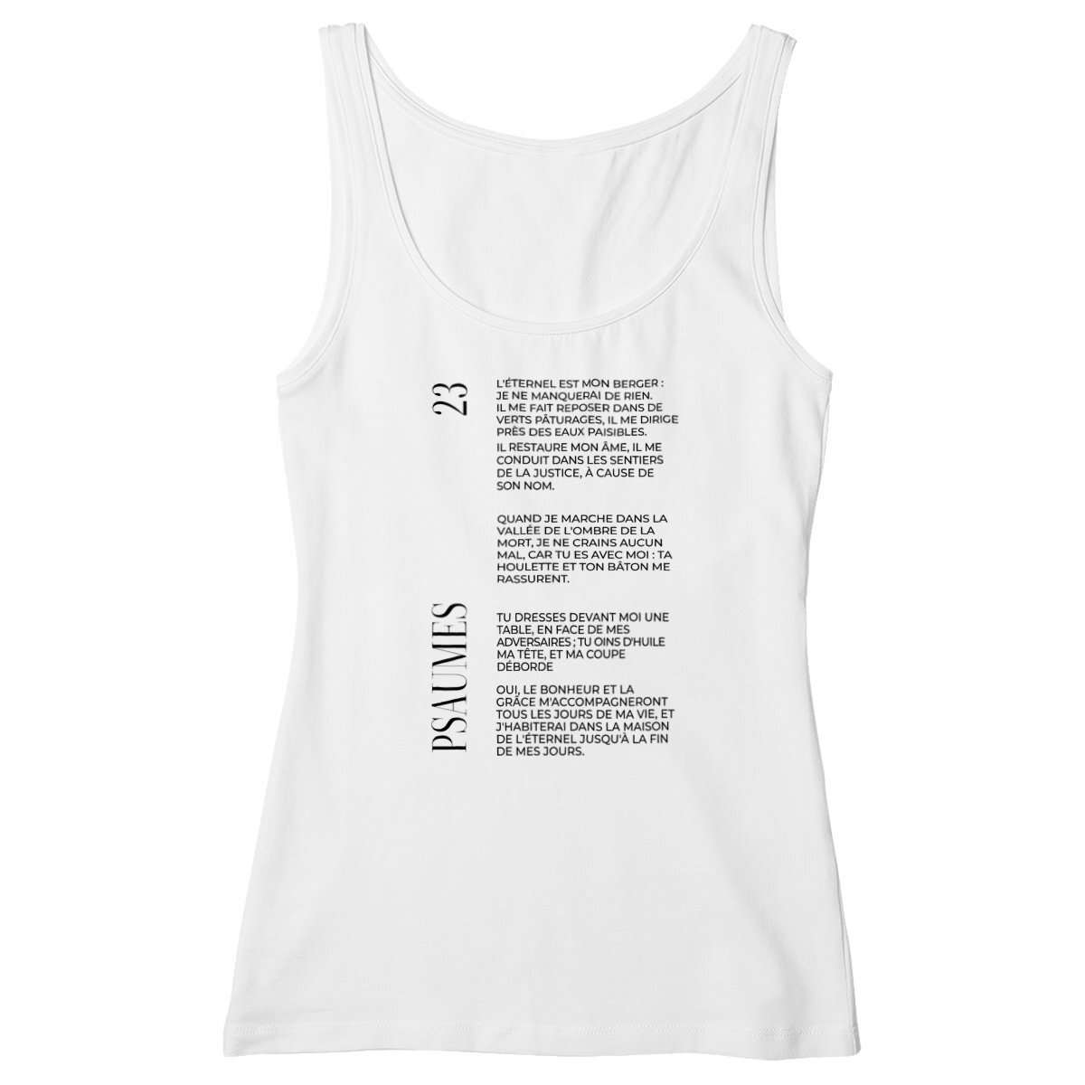 Psaumes 23 - Débardeur Femme Cintré