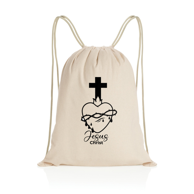 Sacré coeur - Sac à dos à cordelettes recyclé - Image