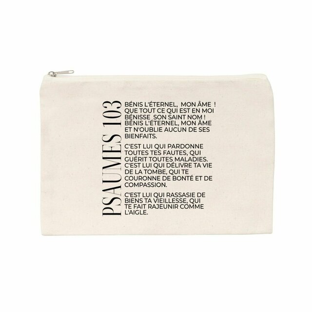 Psaumes 103 - Pochette en coton recyclé