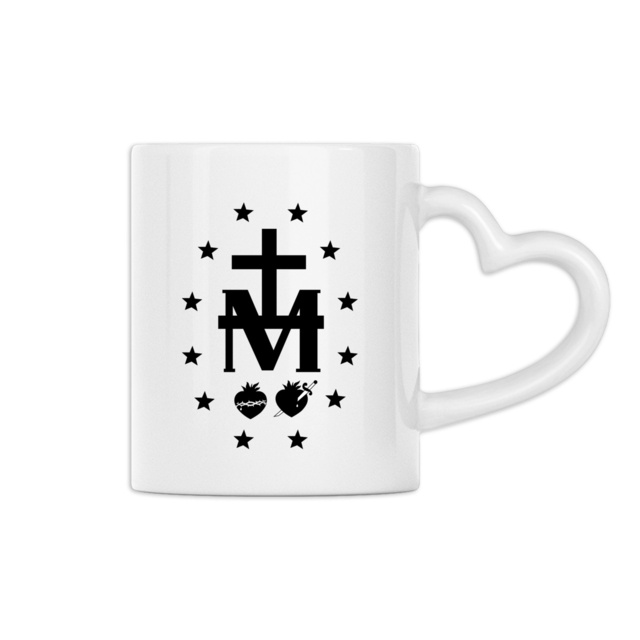 Medaille miraculeuse - Mug à anse en forme de coeur - Image