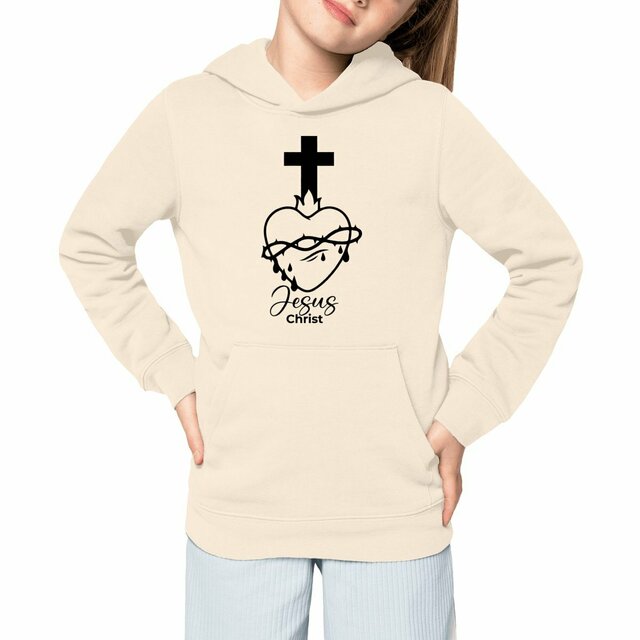 Sacré coeur -  Sweat à capuche Epais Enfant