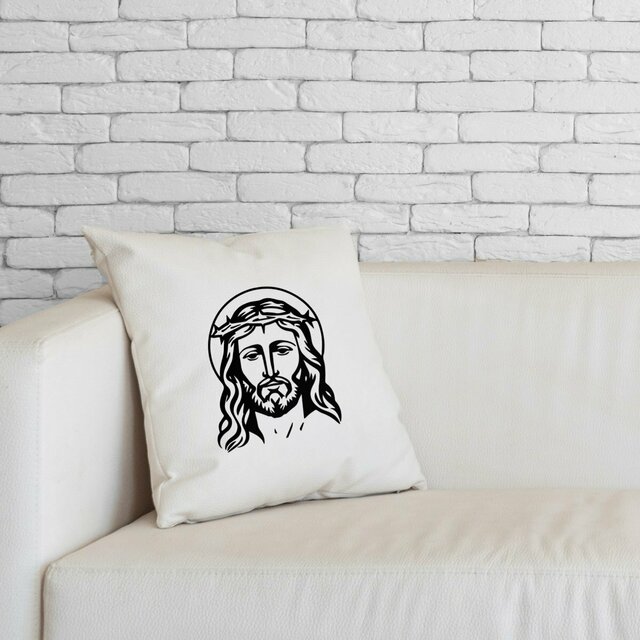 Visage de Jésus - Coussin