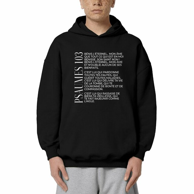 Psaumes 103 - Sweat à capuche Unisexe Oversized