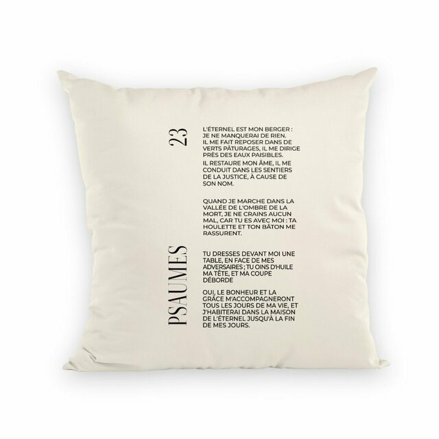 Psaumes 23 - Coussin