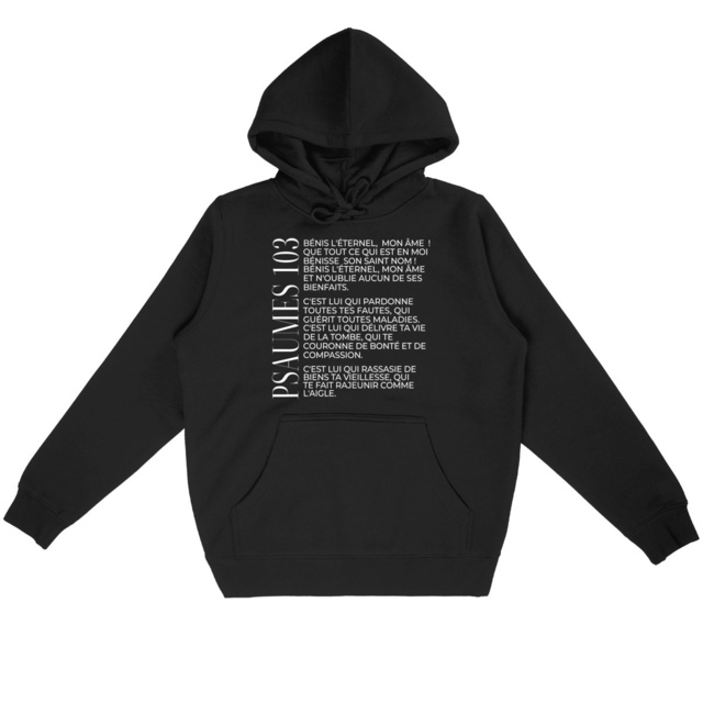 Psaumes 103 - Sweat à capuche Léger Unisexe - Image