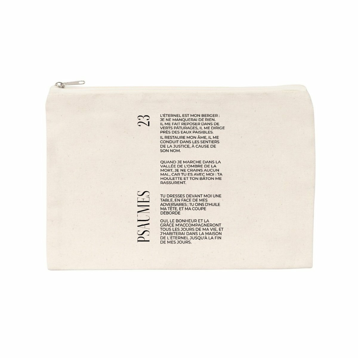 Psaumes 23 - Pochette en coton recyclé - Image