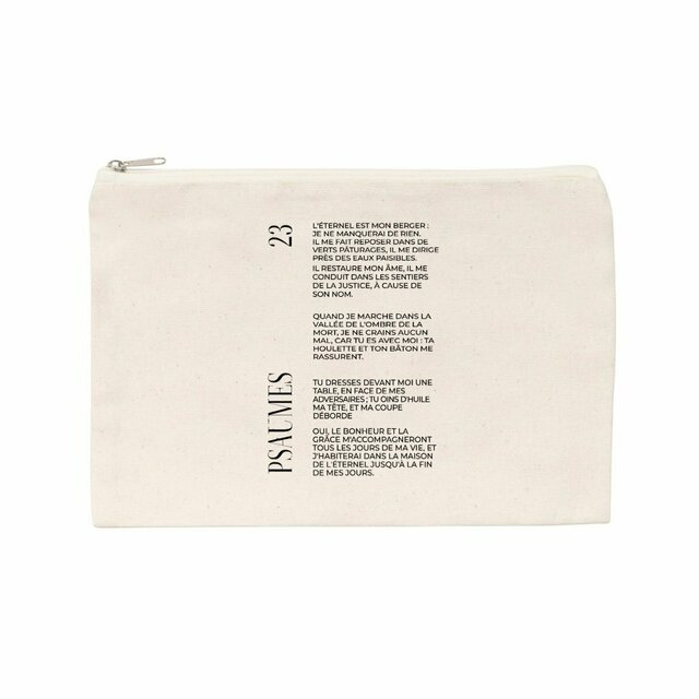 Psaumes 23 - Pochette en coton recyclé - Image