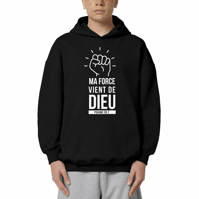 Ma force - Sweat à capuche Unisexe Oversized