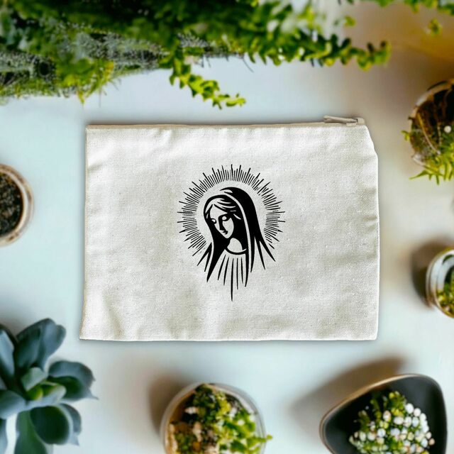 Vierge Marie - Pochette en coton recyclé