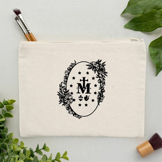 Medaille miraculeuse 2 - Pochette en coton recyclé
