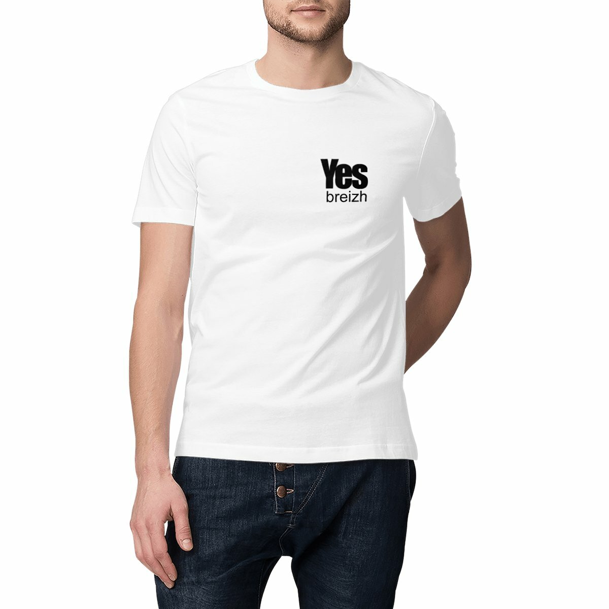 Image front T-shirt Yes Breizh – coton bio unisexe