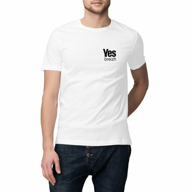 Image front T-shirt Yes Breizh – coton bio unisexe