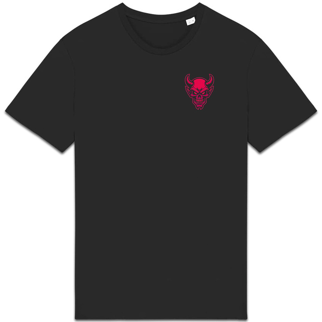 Image back T-shirt Unisexe épais : Squelette en coton biologique, qualité TOP