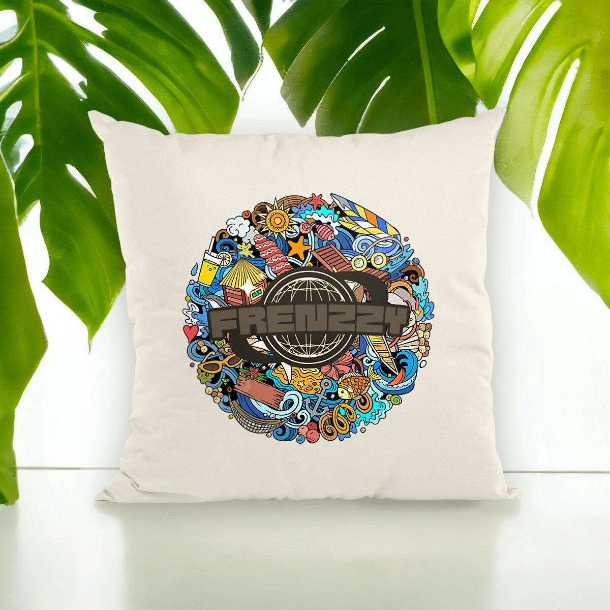 Image front Coussin de qualité supérieure avec housse et rembourrage