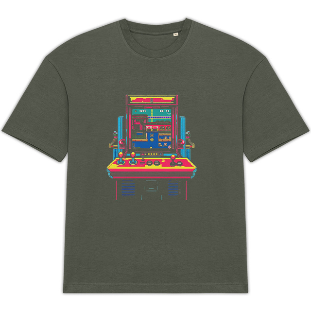 Image front T-shirt Unisexe Oversized en Coton Biologique Gaming