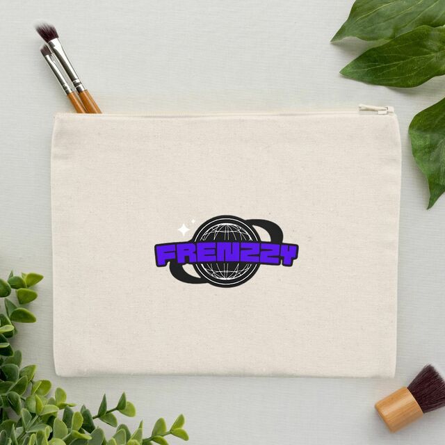 Image front Pochette en coton recyclé - Écologique Frenzzy Planète et pratique