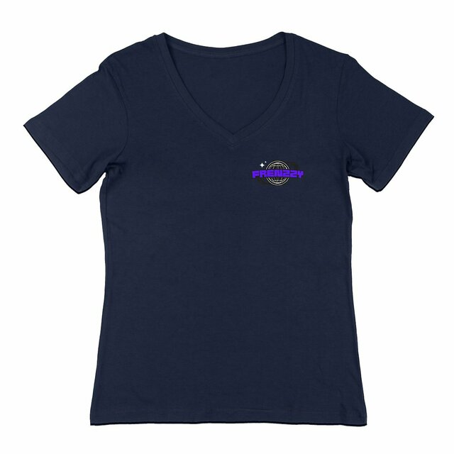 Image front T-shirt Femme Col V Frenzzy Planète