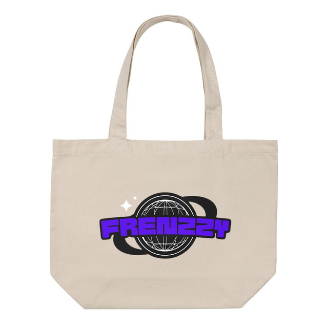 Image front Shopping bag en coton recyclé et polyester