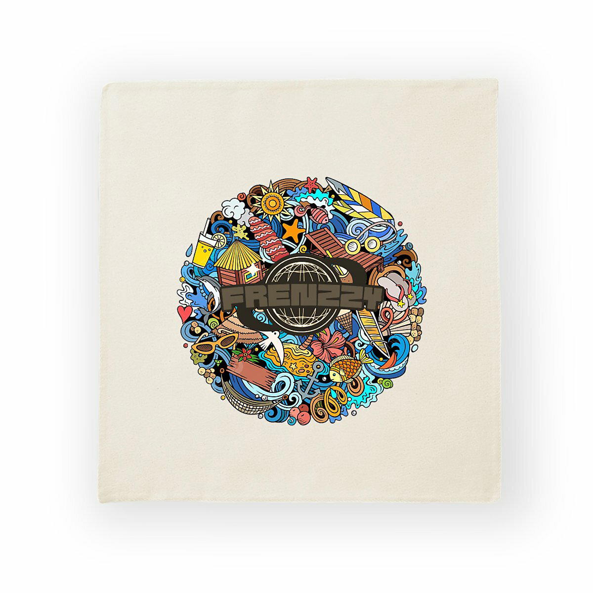 Image back Housse de coussin en coton - qualité supérieure 305 g/m2