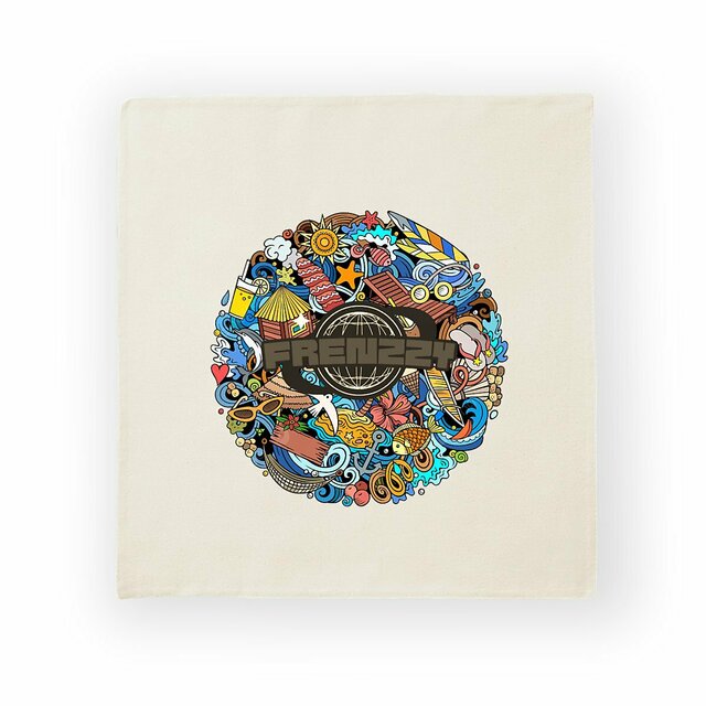 Image back Housse de coussin en coton - qualité supérieure 305 g/m2