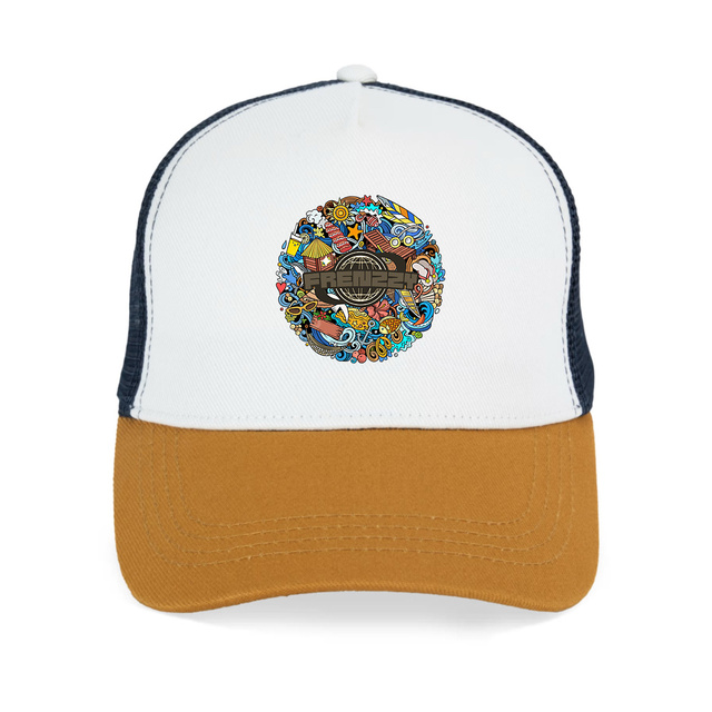 Image front Casquette Trucker écoresponsable en coton bio