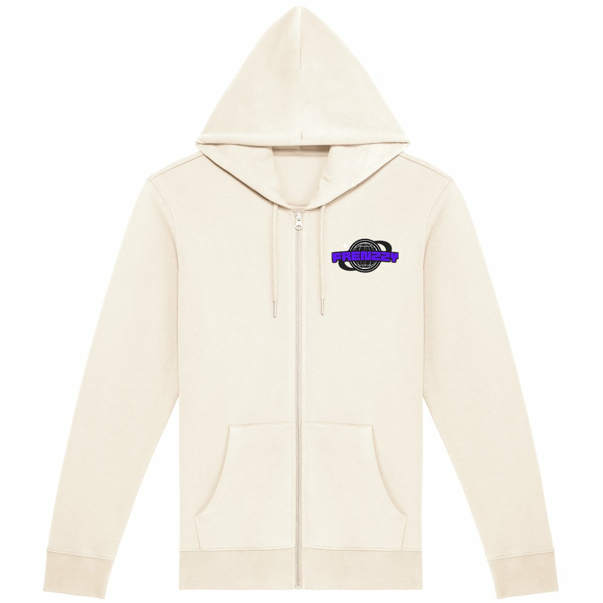 Image back Sweat à capuche zippé unisexe Frenzzy Planète