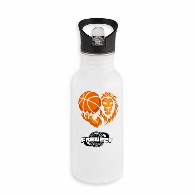 Image back Bouteille en inox avec paille 500ml Frenzzy 