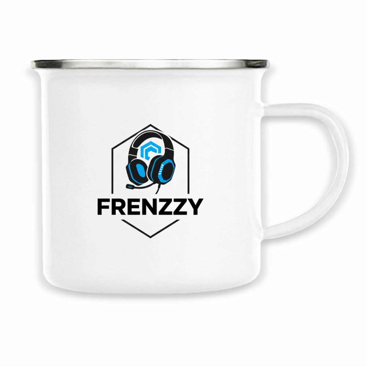 Image back Mug en Métal Émaillé 300ml - Hauteur 7,9cm - Motif Double Face