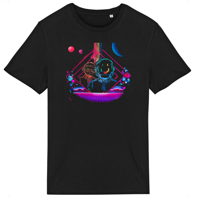 Image back T-shirt unisexe léger Daft Punk