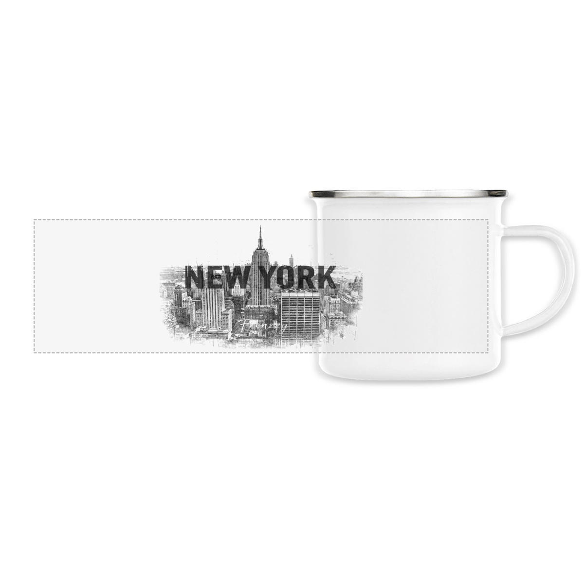 Image front Mug metal - Panoramique