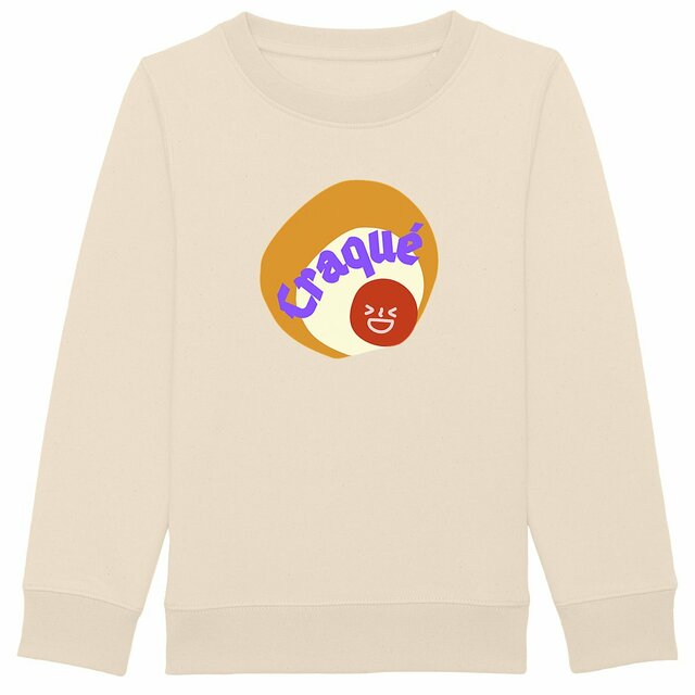 CRAQUE 🤎 😜 CAPSULE CAMEL MARRON CREME 😜 Sweat épais Enfant & Ado 3 coloris - Image