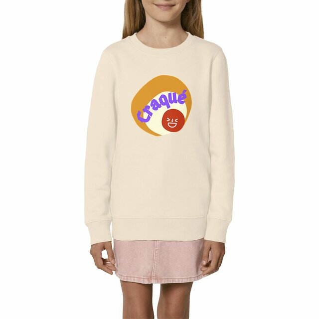 CRAQUE 🤎 😜 CAPSULE CAMEL MARRON CREME 😜 Sweat épais Enfant & Ado 3 coloris