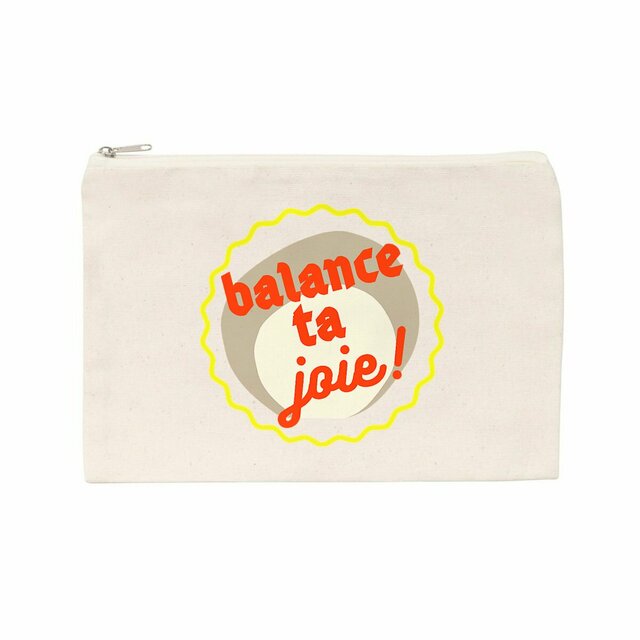 BTJ !  Pochette-trousse capsule rouge kaki jaune  - Image