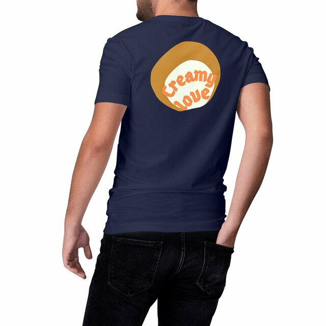 🥞 CREAMY LOVE (dos) 🥞 🧡 T-shirt épais 100% coton biologique 10 coloris