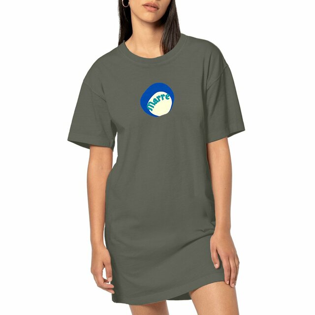 MARRE ! 🌊 CAPSULE OCEAN 🌊 Robe T-shirt Vintage Femme 100% coton biologique 3 coloris