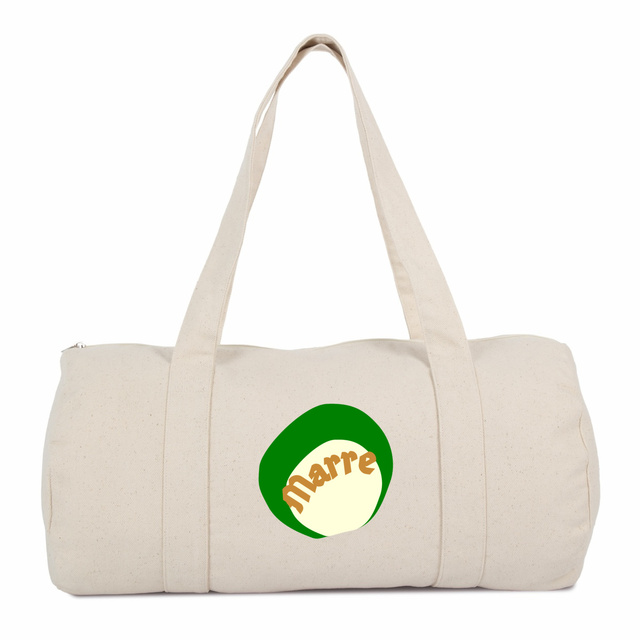 🍀 MARRE CAPSULE NATURE 🍀 Sac polochon 100 % coton biologique 2 coloris - Image